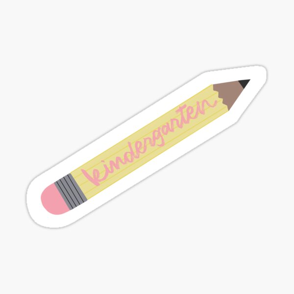 Item preview, Kindergarten Teacher Pencil Sticker  designed and sold by emilygutzler.