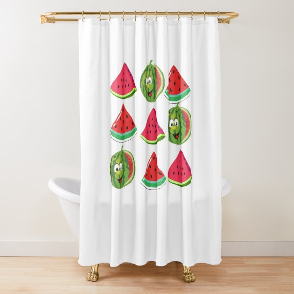 Piggy Roblox Art Shower Curtains Redbubble - watermelon roblox avatar