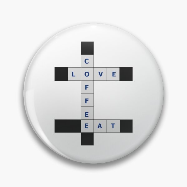 Item preview, Love, Coffee, Eat crosswords designed and sold by wagnerps.