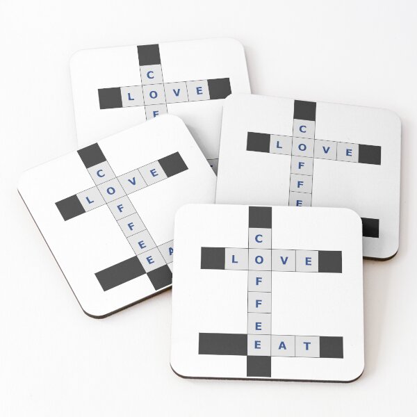 Item preview, Love, Coffee, Eat crosswords designed and sold by wagnerps.