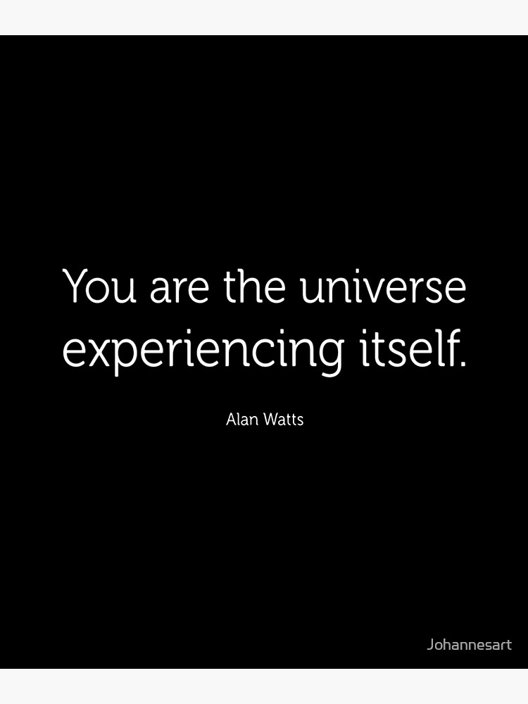 Alan Watts You Are The Universe Experiencing Itself T-Shirt Alan Watts You Are The Universe Experiencing Itself T-Shirt