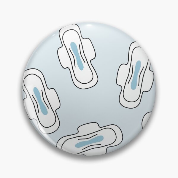 Item preview, sanitary napkin doodle pattern designed and sold by zizimentos.