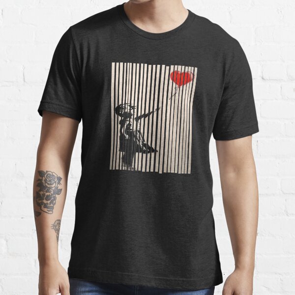 Shredded Banksy Girl with Balloon contemporary street art lover gift t shirt or mask Essential T-Shirt