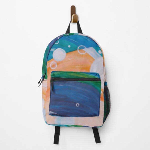 Item preview, abstract painting beachy vibes designed and sold by bravescribbler.