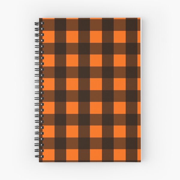 Item preview, Orange and Black Buffalo Plaid Pattern designed and sold by Bumblefuzzies.