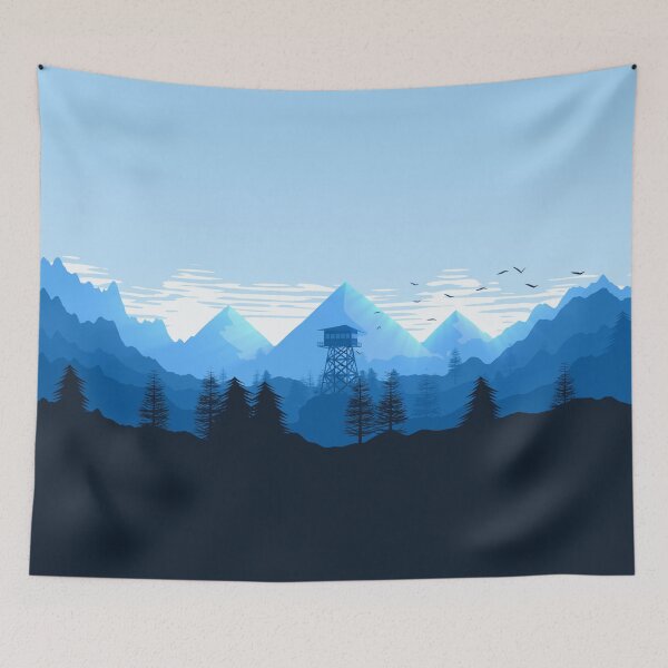 Item preview, Firewatch Park Mountain Forest Vista - Winter Sunrise ⭐ designed and sold by Wizzles Emporium.