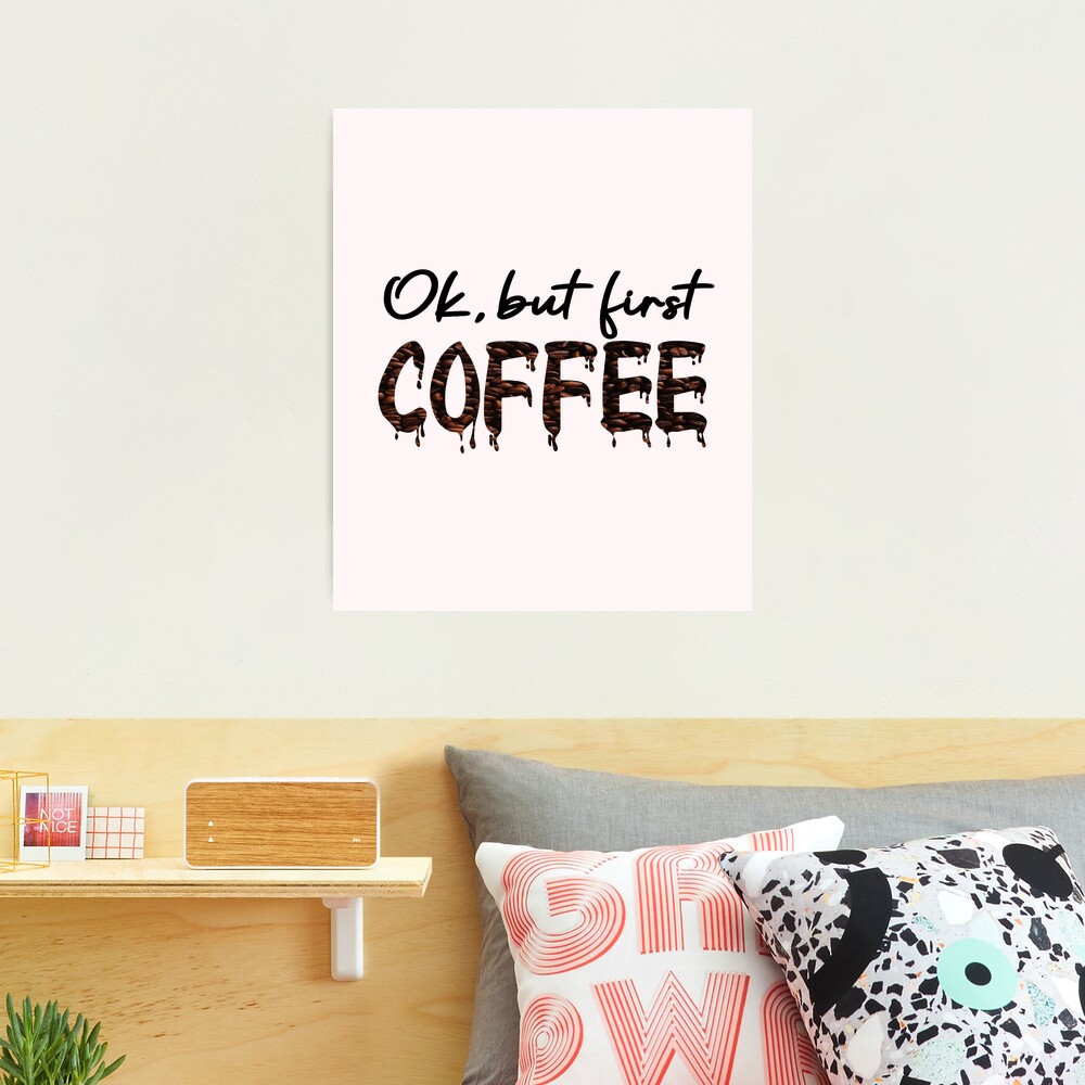 Iced coffee because adulting is hard, Cute gift for coffee lovers   Greeting Card for Sale by CloJamila