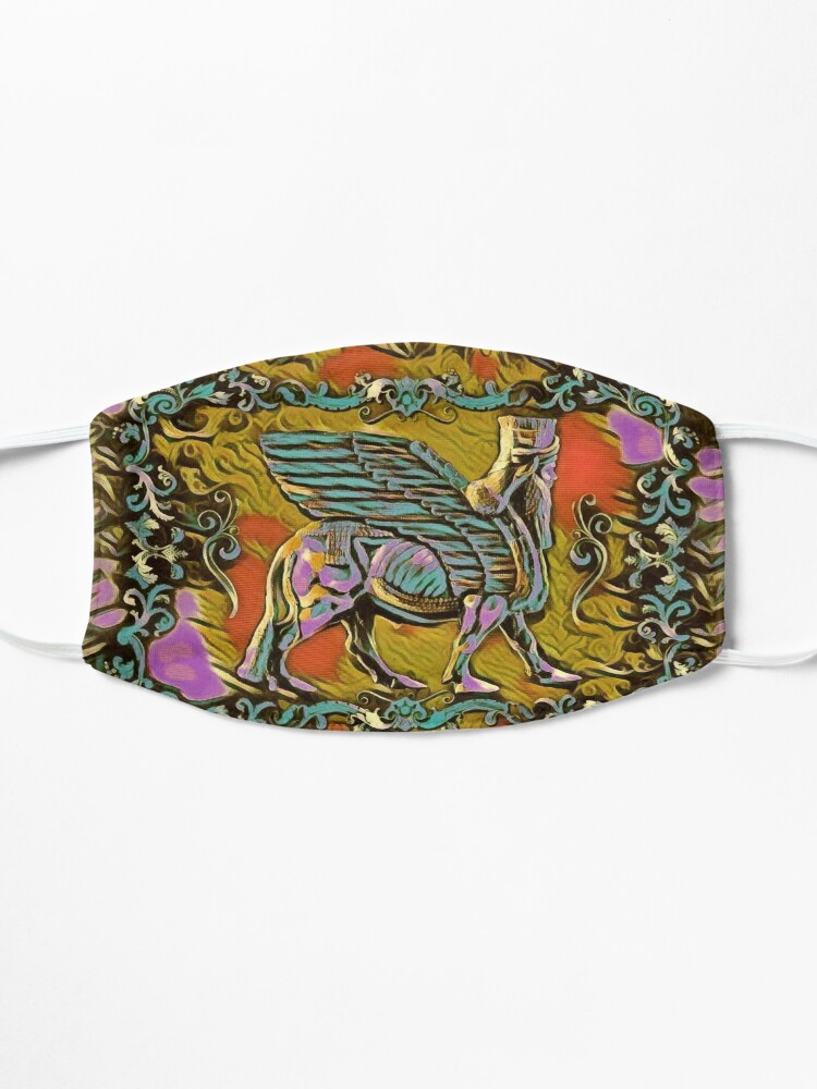 Alternate view of LAMASSU ART (winged bull) Mask