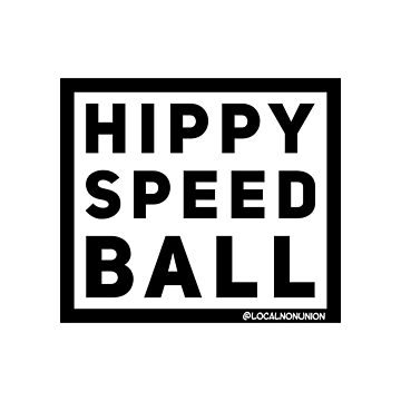 Artwork thumbnail, Hippy speed ball sticker by Localnonunion