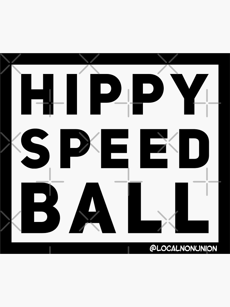 Thumbnail 3 of 3, Sticker, Hippy speed ball sticker designed and sold by Localnonunion.