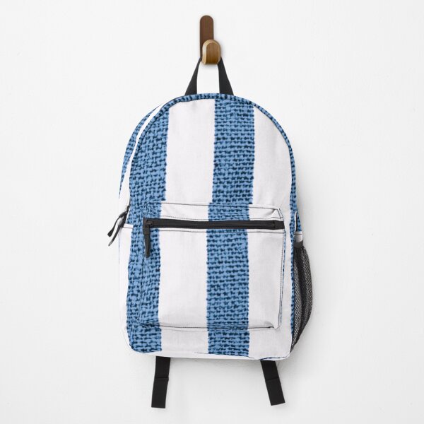 Item preview, Bold Burlap Stripes Blue designed and sold by LaurenWDesigns.