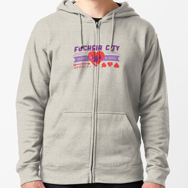Fuchsia City Gym Zipped Hoodie