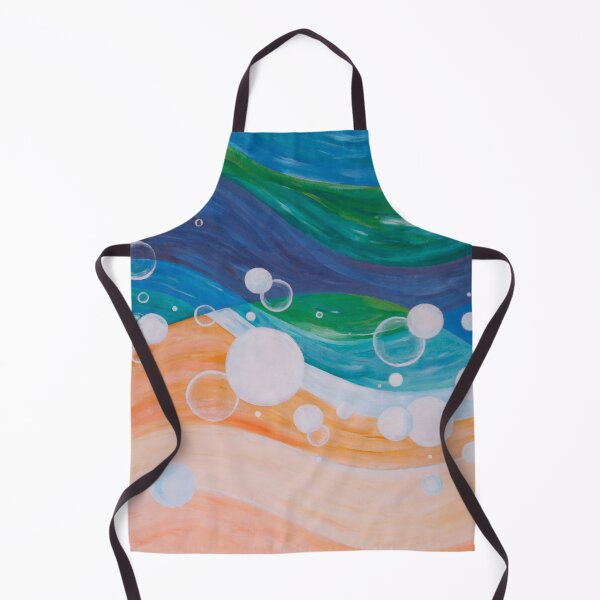 Item preview, abstract painting beachy vibes designed and sold by bravescribbler.