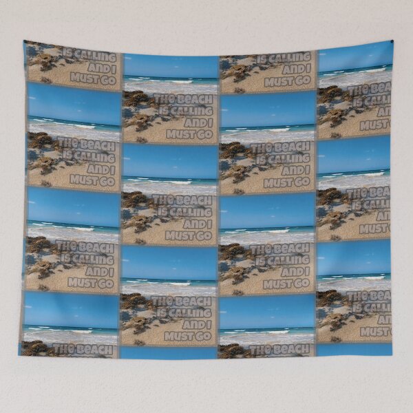 Item preview, The Beach Is Calling And I Must Go - Ocean Waves and Sand by Boo-da-chay designed and sold by Boo-da-chay.