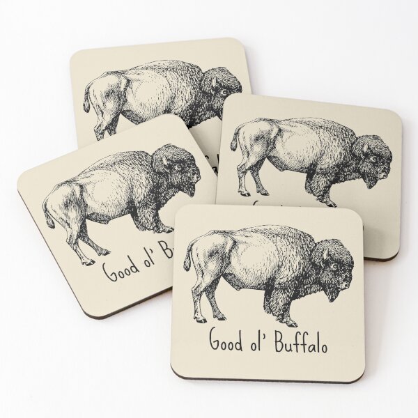 Item preview, Good ol' Buffalo Drawing - Black designed and sold by SeaStories88.