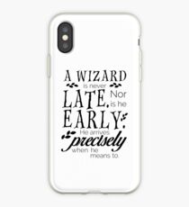 A Wizard is Never Late iPhone Case