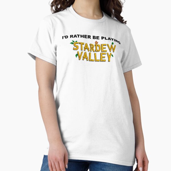 Aperçu de l'œuvre Je préfère jouer à Stardew Valley créée et vendue par Amber_RG.