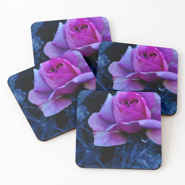 Item preview, Pink Violet with Blue Tones Rose Photography designed and sold by Gulnaz Turdalieva.
