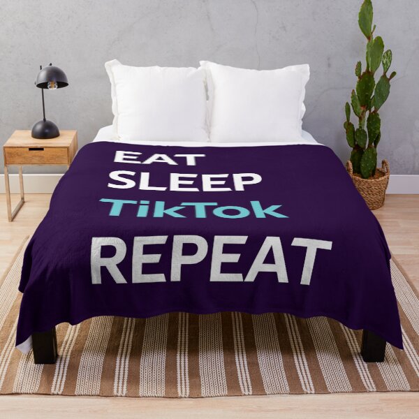 Item preview, Eat Sleep TikTok Repeat designed and sold by CatArtStore.