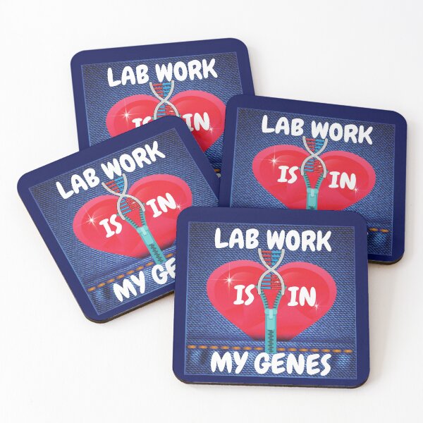 Item preview, LAB WORK IS IN MY GENES FUNNY DNA  /Microbiology designed and sold by Hippiesole.
