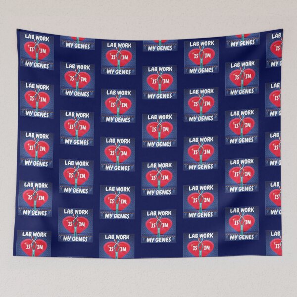 Item preview, LAB WORK IS IN MY GENES FUNNY DNA  /Microbiology designed and sold by Hippiesole.