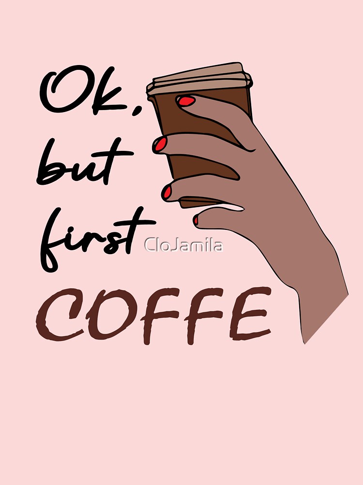 Iced coffee because adulting is hard, Cute gift for coffee lovers   Greeting Card for Sale by CloJamila