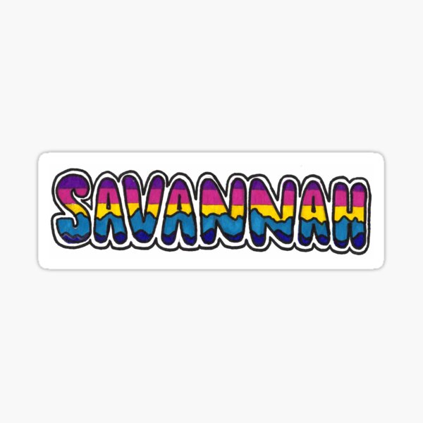 Savannah Name Stickers | Redbubble