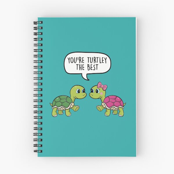 Item preview, You're Turtley The Best - Cute Love Turtles Cartoon Pun designed and sold by LEFDDesigns.