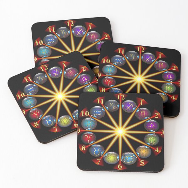 Item preview, Gold Clock Face Zodiac designed and sold by barrowda.