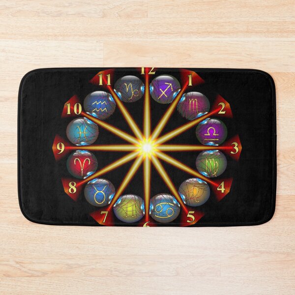 Item preview, Gold Clock Face Zodiac designed and sold by barrowda.
