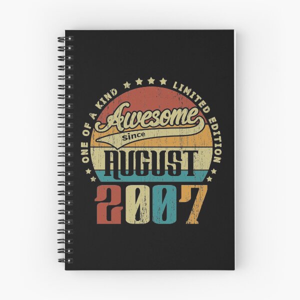 Item preview, Vintage August 2007 One Of A Kind Awesome Since August 2007 13rd Birthday Gift 13 Years Old designed and sold by Takatv.
