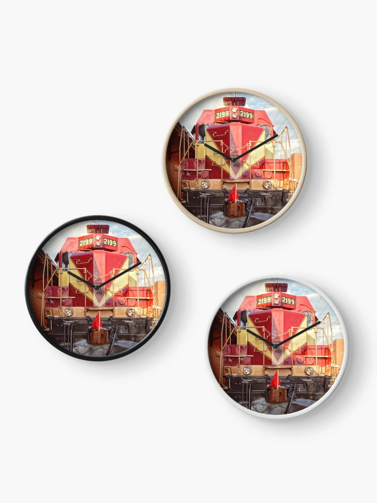 Thumbnail 3 of 4, Clock, Red Train Engine designed and sold by unsweetea.