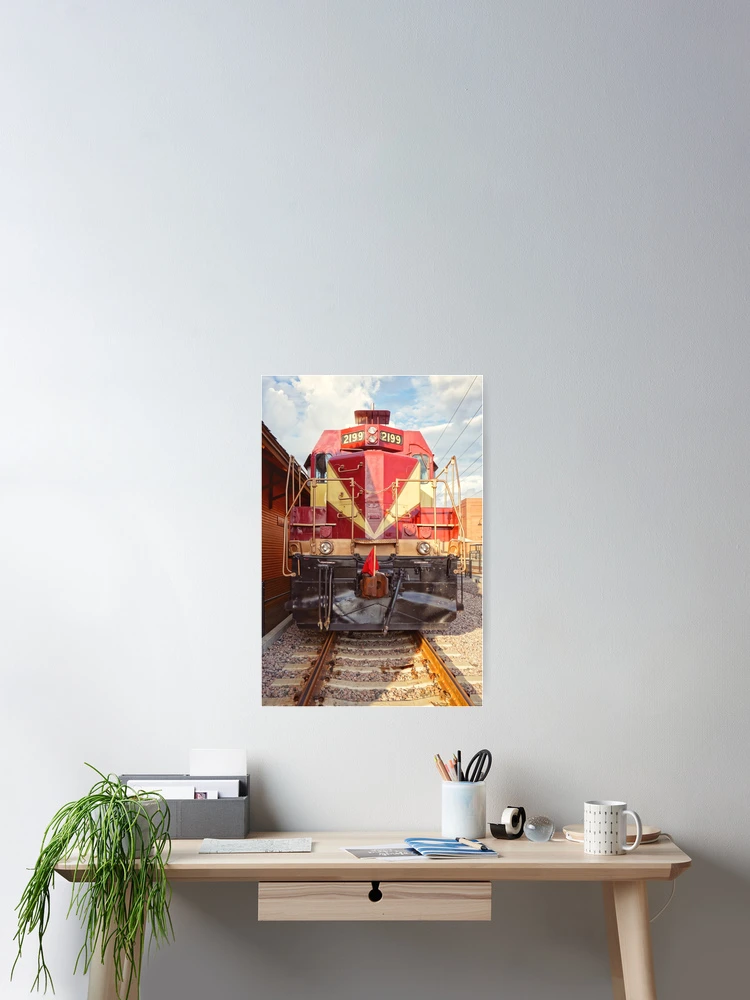 Thumbnail 2 of 3, Poster, Red Train Engine designed and sold by unsweetea.