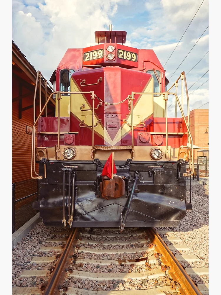 Thumbnail 3 of 3, Poster, Red Train Engine designed and sold by unsweetea.