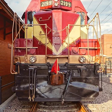 Artwork thumbnail, Red Train Engine by unsweetea