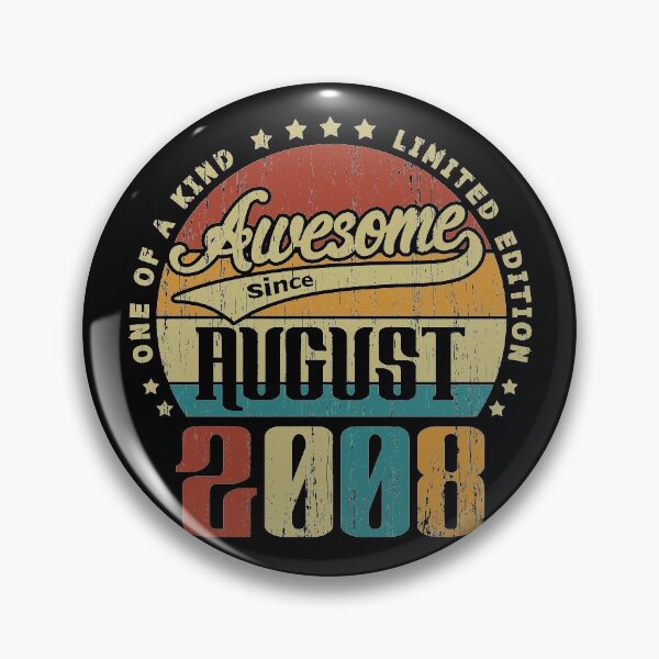 Item preview, Vintage August 2008 One Of A Kind Awesome Since August 2008 12nd Birthday Gift 12 Years Old designed and sold by Takatv.