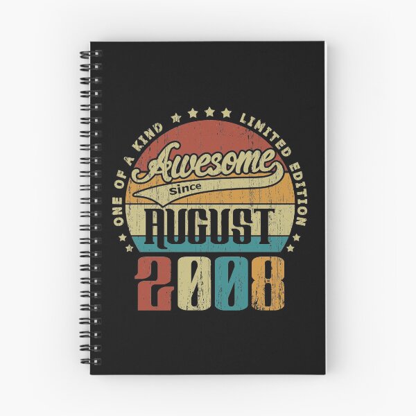 Item preview, Vintage August 2008 One Of A Kind Awesome Since August 2008 12nd Birthday Gift 12 Years Old designed and sold by Takatv.