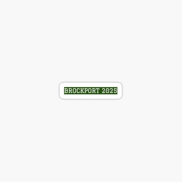 "Brockport Class of 2025" Sticker for Sale by collegespirits Redbubble