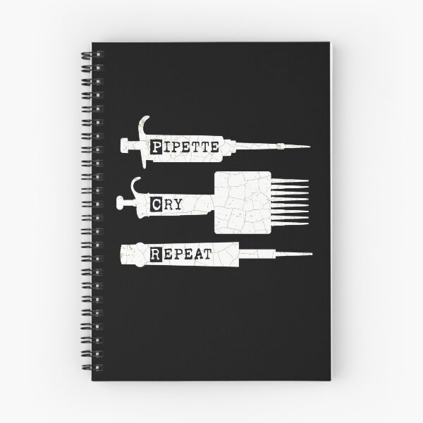 Item preview, PCR Pipette Cry Repeat  Silhouette Design with three types of Pipettes designed and sold by Zit-Zat-Zot.
