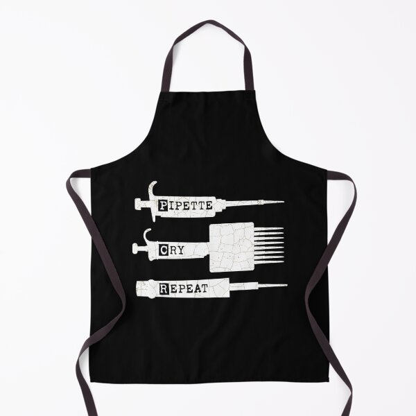 Item preview, PCR Pipette Cry Repeat  Silhouette Design with three types of Pipettes designed and sold by Zit-Zat-Zot.