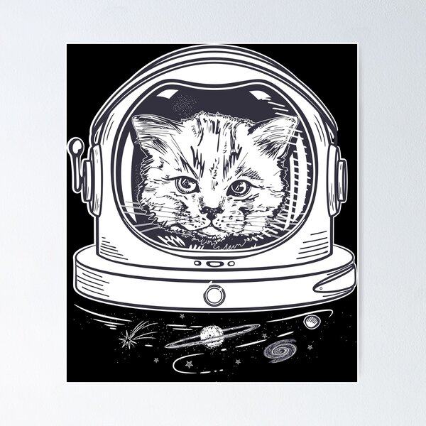 Item preview, astrocat cute cat designed and sold by Crazy Trendy Designs.