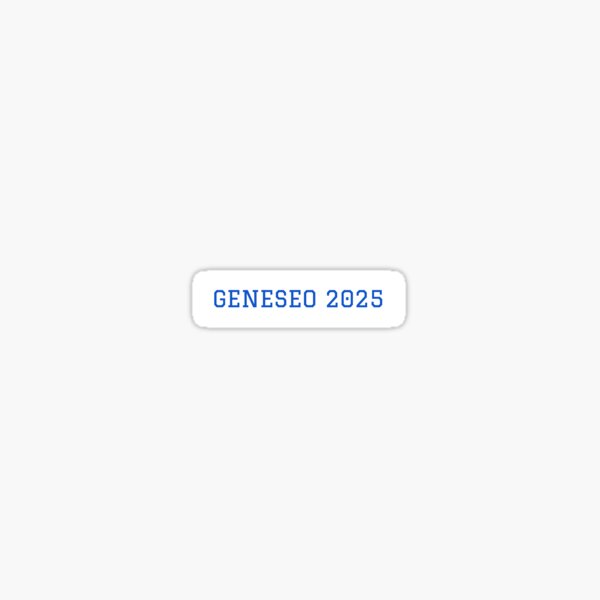 "Geneseo Class of 2025" Sticker by collegespirits Redbubble