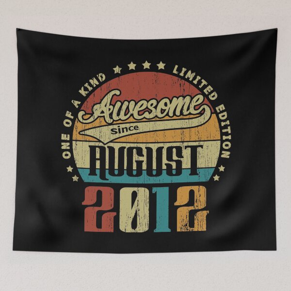 Item preview, Vintage August 2012 One Of A Kind Awesome Since August 2012 8th Birthday Gift 8 Years Old designed and sold by Takatv.