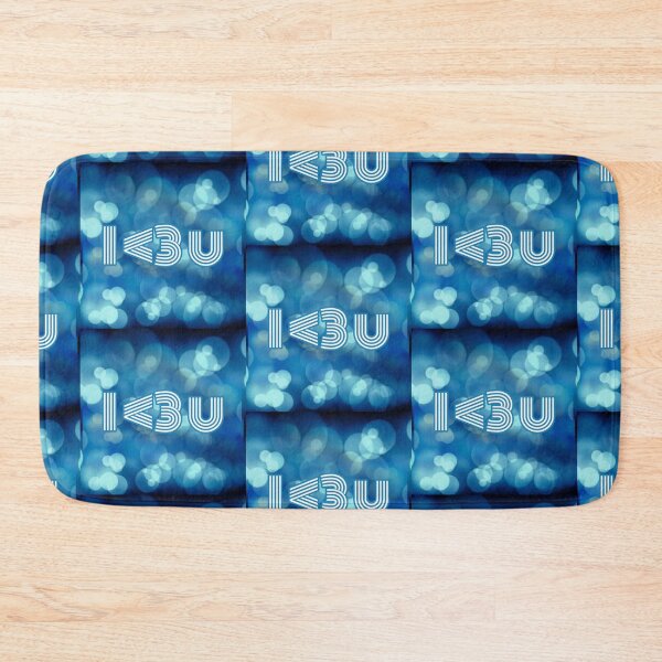Item preview, I Heart You - I Love You - via Text Message in Blue by Boo-da-chay designed and sold by Boo-da-chay.