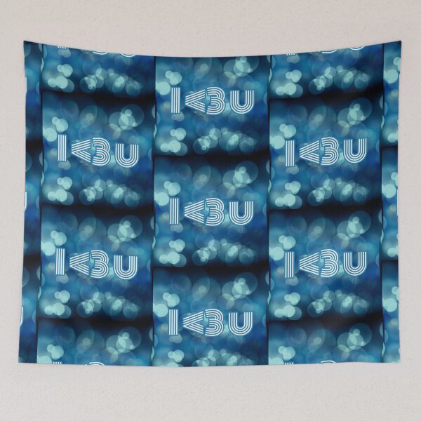 Item preview, I Heart You - I Love You - via Text Message in Blue by Boo-da-chay designed and sold by Boo-da-chay.