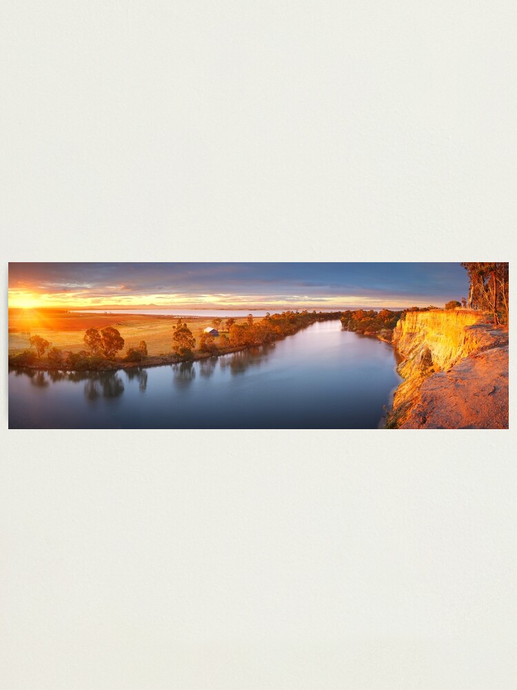 Thumbnail 2 of 3, Photographic Print, Mitchell River, Bairnsdale, Victoria, Australia designed and sold by Chockstone.