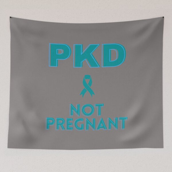 Item preview, Polycystic Kidney Disease PKD Not Pregnant Text Design designed and sold by Gramsta.