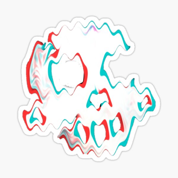 Zanoskull - warp skull Sticker