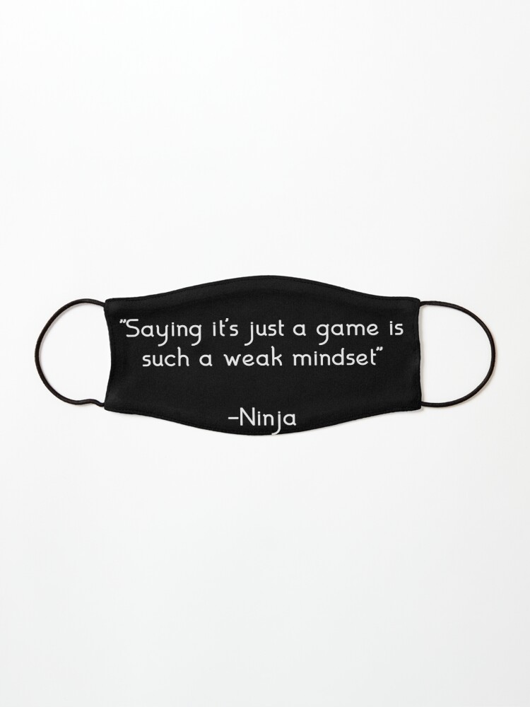 Ninja Quote Mask By Frostedwaffles Redbubble - roblox free ninja mask