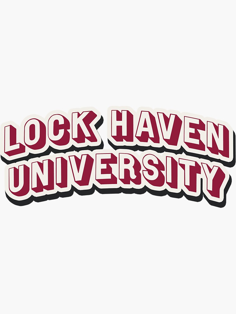 "Lock Haven University " Sticker by StickerScapes Redbubble